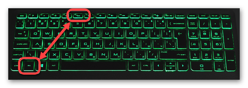 подсветка клавиатуры на ноутбуке HP