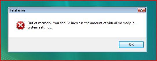ошибка Out of Memory