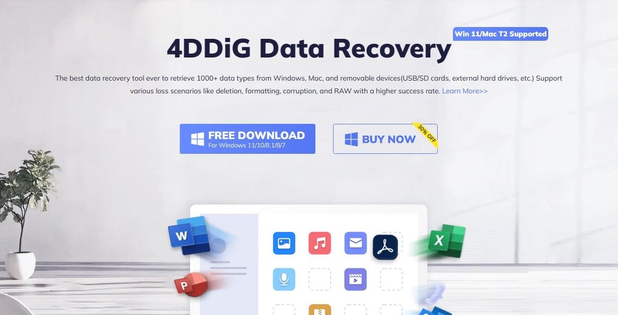 4DDiG Windows Data Recovery